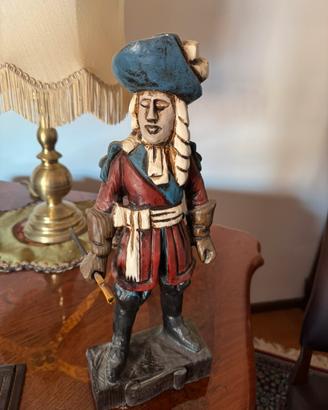 Coppia di Statuette antiche in legno