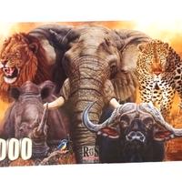 Puzzle 2000 pezzi Fantastici big 5 animali