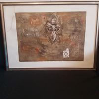 Quadro acquaforte di Canova bruno 1973