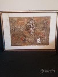 Quadro acquaforte di Canova bruno 1973