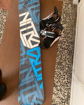 tavola da snow board NITRO + attacchi RAIDEN