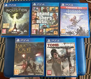 5 Giochi playstation 4
