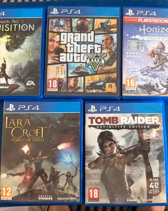 5 Giochi playstation 4