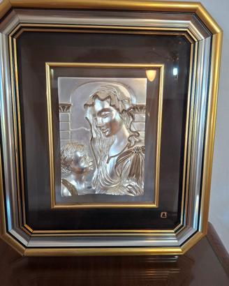 quadro argento Madonna
