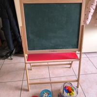 Lavagna magnetica per bambini - in legno