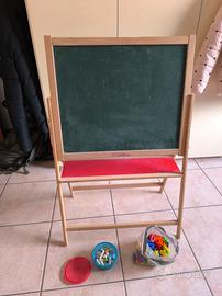 Lavagna magnetica per bambini - in legno
