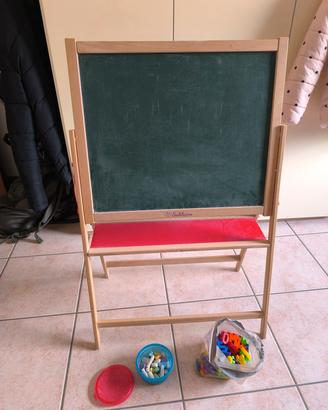 Lavagna magnetica per bambini - in legno