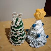 Alberelli di Natale all'uncinetto