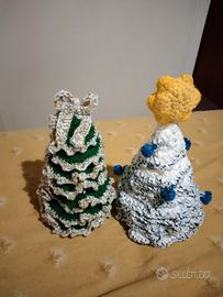 Alberelli di Natale all'uncinetto