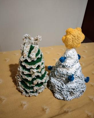 Alberelli di Natale all'uncinetto