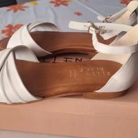 sandali bianchi Ellen Blake nr 40