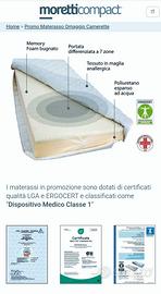 Materasso Singolo Memory Foam Made in Italy NUOVO