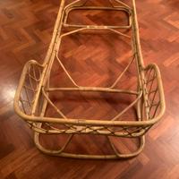 LETTO in BAMBÙ e VIMINI attribuito a Gio’ Ponti