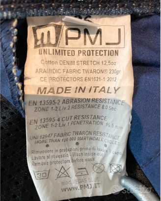 Jeans Da  Moto PMJ  Mis 36   IT 50/52