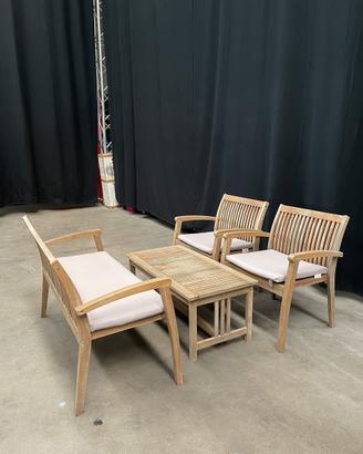 Set da giardino in legno