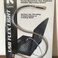 Torcia, luce per illuminare tastiera, usb