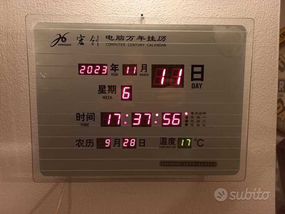Hongchuang calendario elettronico termometro vetro - Collezionismo In  vendita a Milano