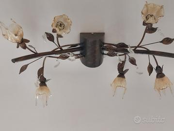 lampadario in ferro battuto 