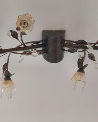 lampadario in ferro battuto 