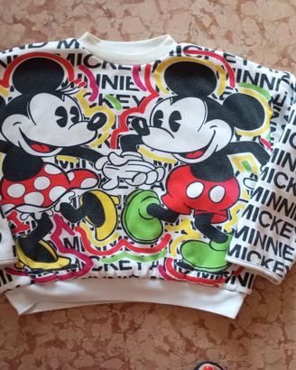 Felpa Minnie e Topolino double face 