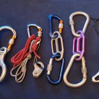 Vari accessori arrampicata