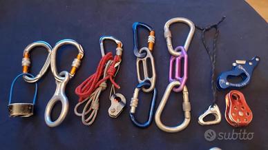 Vari accessori arrampicata