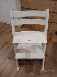 sedia/scaletta Stokke in legno - robusta
