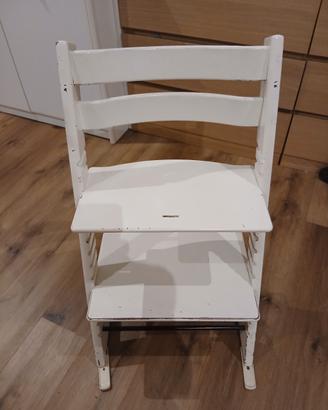 sedia/scaletta Stokke in legno - robusta
