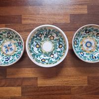 3 piatti in ceramica di S.Stefano di Camastra 