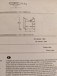 Mobile con lavabo in ceramica per piccolo bagno