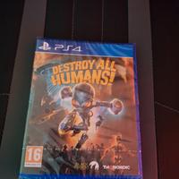 gioco ps4 destroy all humans! nuovo 