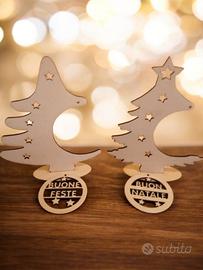 alberi natalizi in legno 