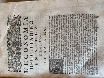 "L'ECONOMIA DEL CITTADINO IN VILLA" di  Tanara