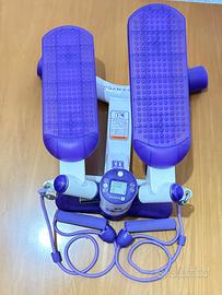 Step Domyos + elastici – home fitness