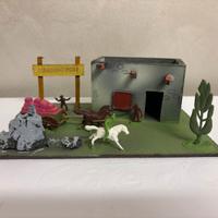 Diorama Trading  Post MW 8 Pieffe Vintage 1:72