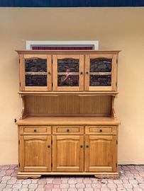 Credenza e Giropanca angolare con tavolo e sedie