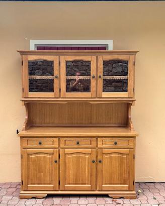 Credenza e Giropanca angolare con tavolo e sedie