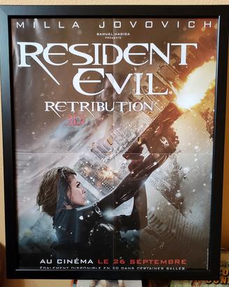 Poster RESIDENT EVIL RETRIBUTION 3D Locandina 