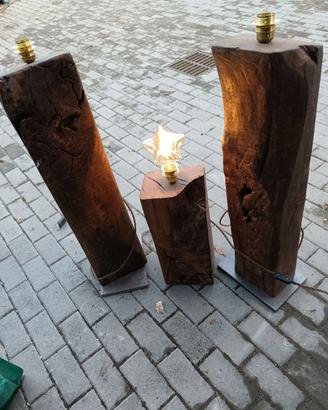 Lampade in legno