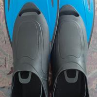 Pinne e occhialini piscina