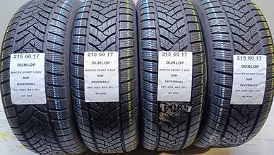 4 GOMME 215 60 17 DUNLOP INV RIF4058