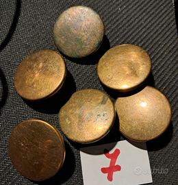 Bottoni da collezione vintage pezzi 6 metallo