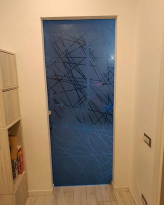 Porta scorrevole di vetro