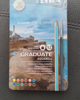 Set pittura acquerelli su carta cotone