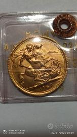 Lotto di 4 sterline d'oro