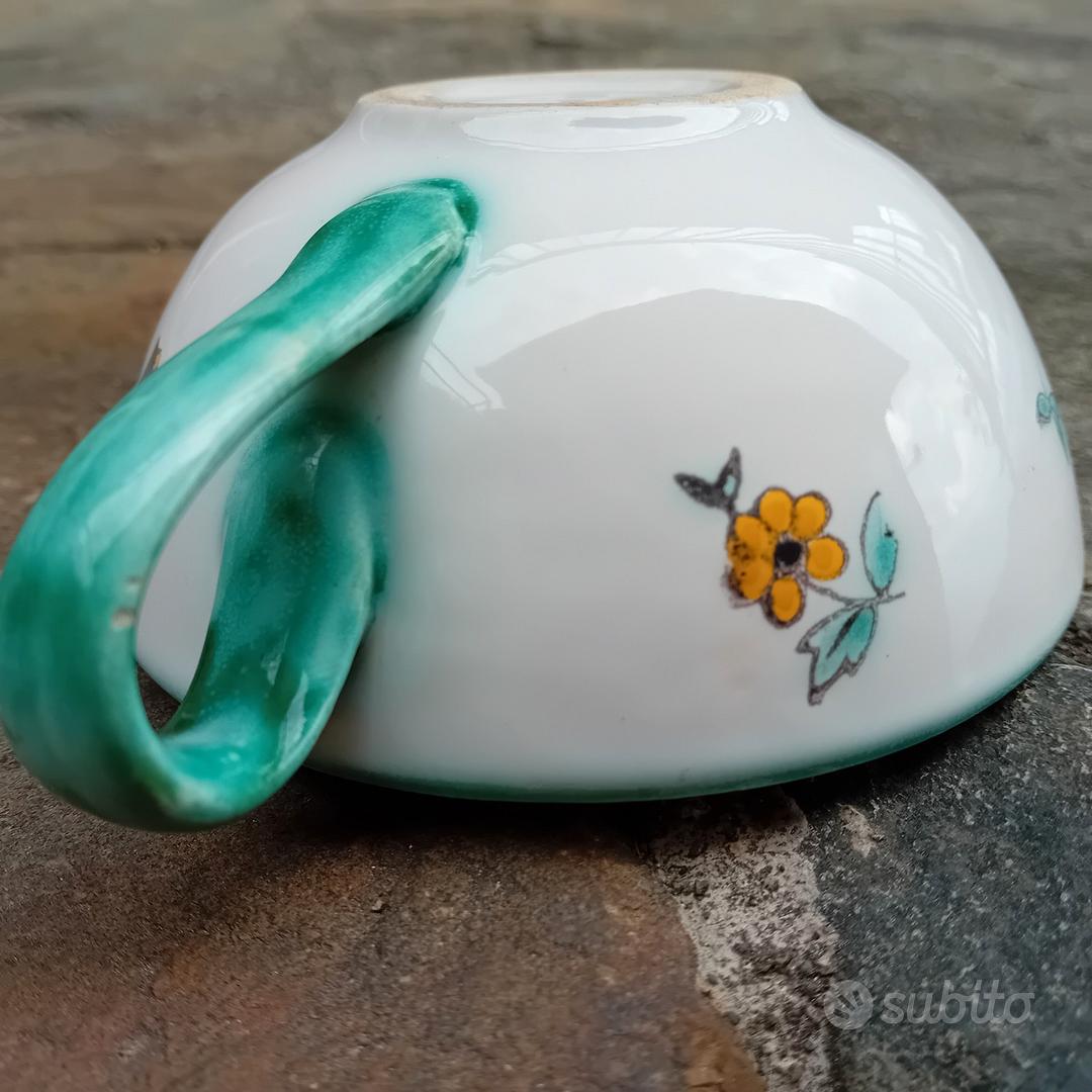 Gmundner Keramik Tazza Da Colazione Verde Fiammato, 0,5 Litri, Fatto A Mano In Austria, Lavabile In Lavastoviglie E Microonde - 2
