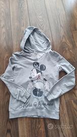 Felpa grigia Disney tg S ragazza 