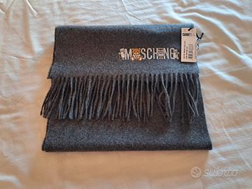 Sciarpa Moschino nuova con etichetta– Lana, grigia