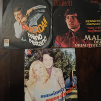 3 Dischi in Vinile 45 Giri:1)Mal dei Primitives,Pe
