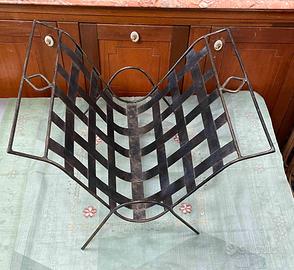 Porta riviste ferro battuto